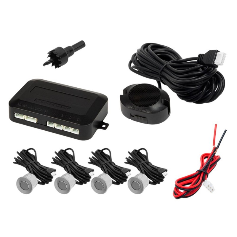 KIT DE ESTACIONAMENTO C/ 4 SENSORES CINZENTOS