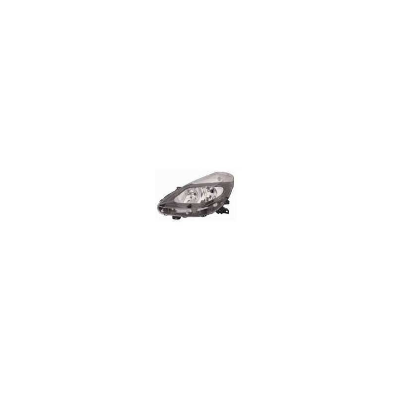 RENAULT CLIO 09-* FAROL DIREITO ELÉCTRICO INTERIOR NEGRO (H7/H7)