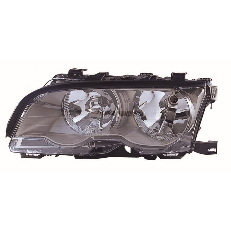 BMW E46 2P 01-* FAROL ESQUERDO ELÉCTRICO INTERIOR CLARO (H7/H7)
