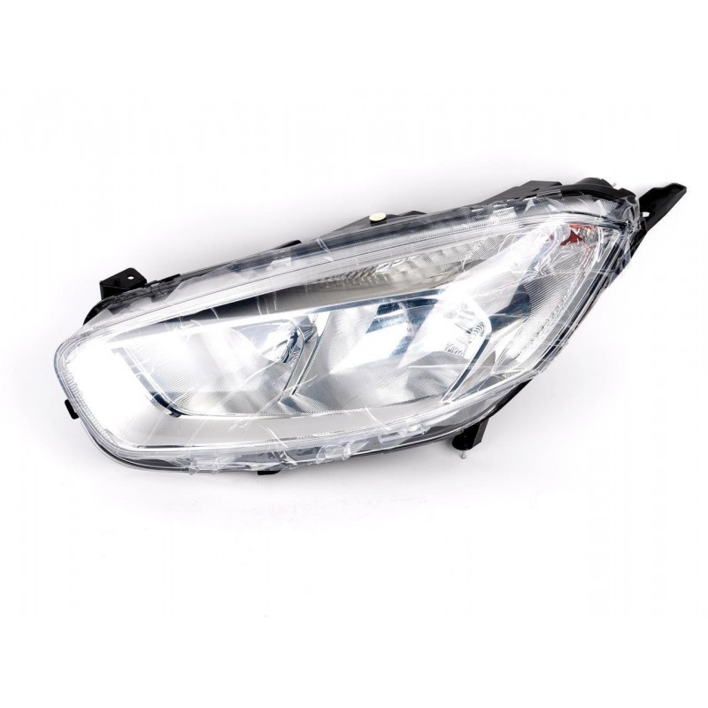 FORD TRANSIT COURIER 2014.02-* FAROL ESQUERDO ELÉCTRICO INTERIOR CROMADO (H15/H7)