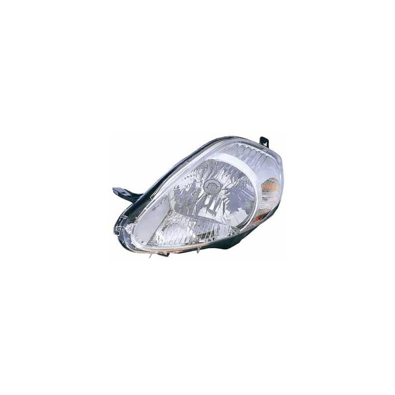 FIAT GRANDE PUNTO 08-* FAROL DIREITO ELÉCTRICO INTERIOR CROMADO (FICHA ROXA 8 PINOS)