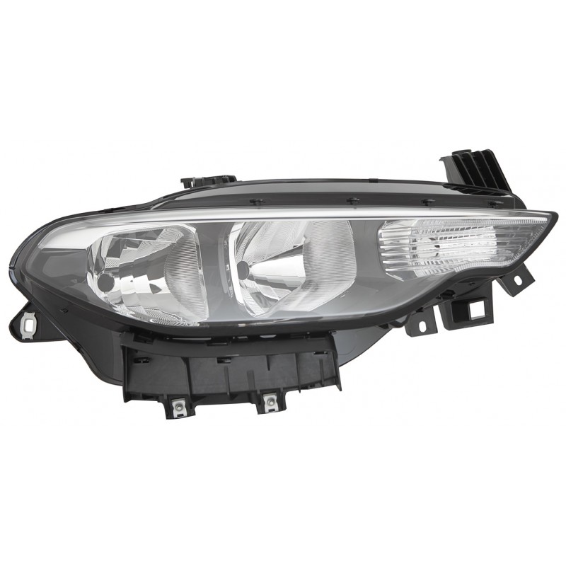 FIAT TIPO 15-* FAROL DIREITO ELÉCTRICO COM MOTOR REBORDO NEGRO (H7/H15/PY21W)