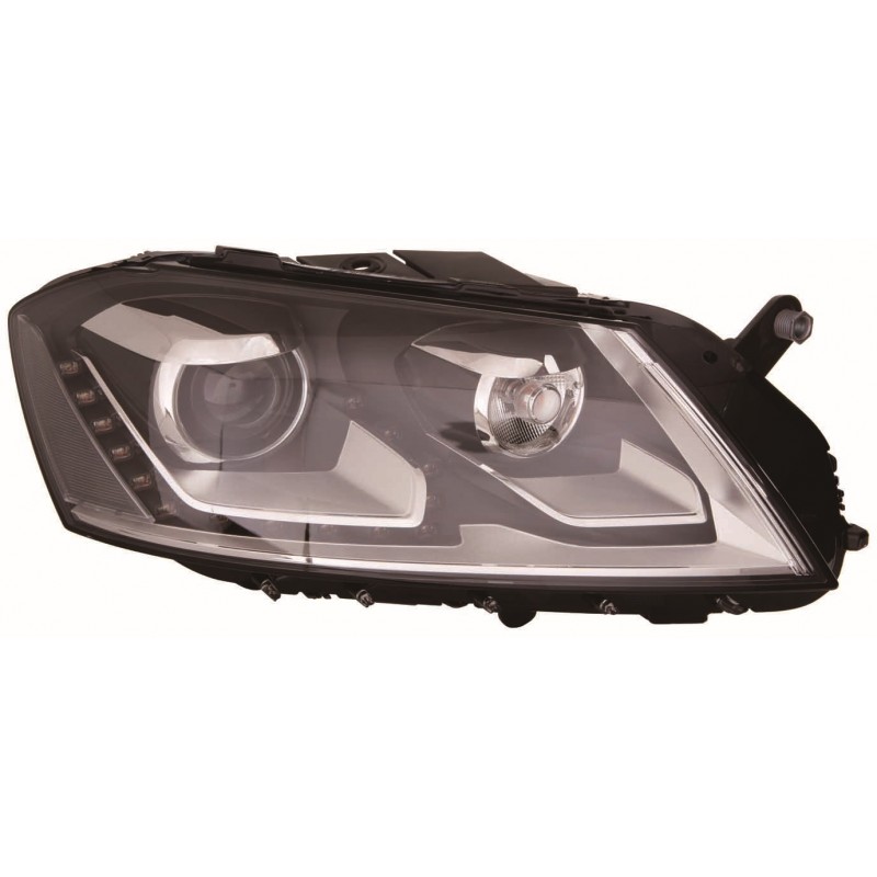 VW PASSAT 10-* FAROL DIREITO ELÉCTRICO COM MOTOR INTERIOR NEGRO (D3S/LED)