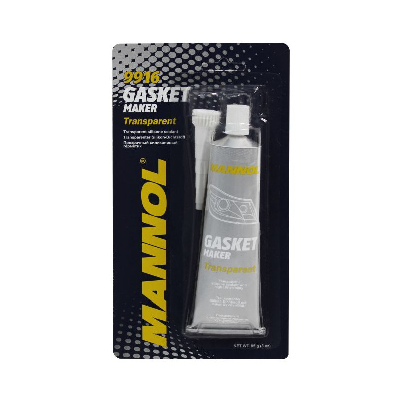 MANNOL 9916 SILICONE JUNTAS TRANSPARENTE 85GR