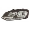 VW POLO 14-* FAROL ESQUERDO ELÉCTRICO COM MOTOR INTERIOR NEGRO (H7/H7)