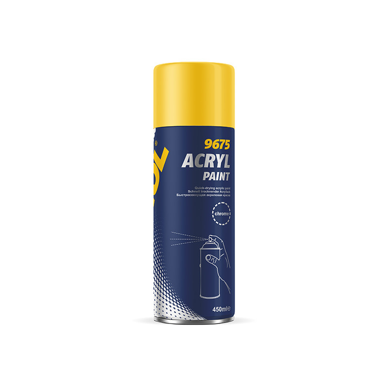 MANNOL 9675 TINTA ACRILICA CROMADO SPRAY 450ML