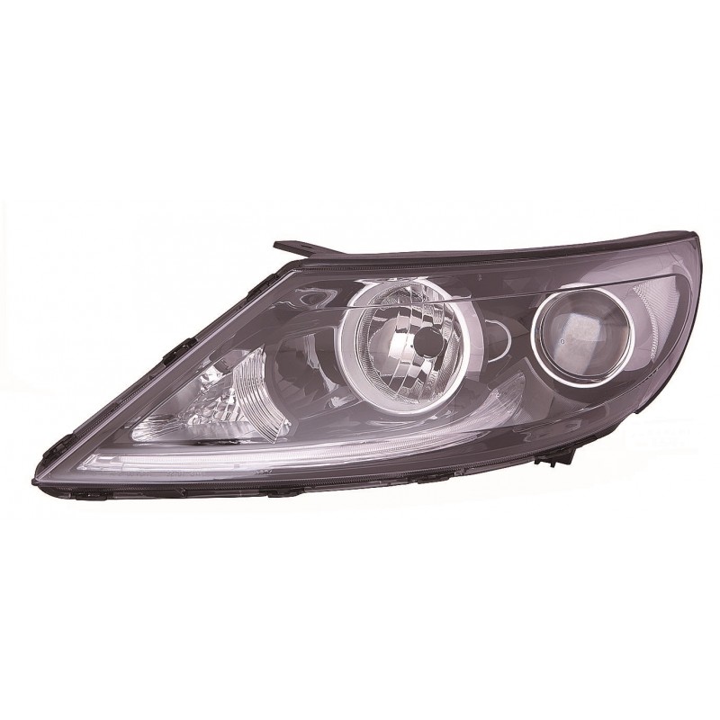 KIA SPORTAGE 14-* FAROL ESQUERDO ELÉCTRICO INTERIOR NEGRO (H7/H7/LED)