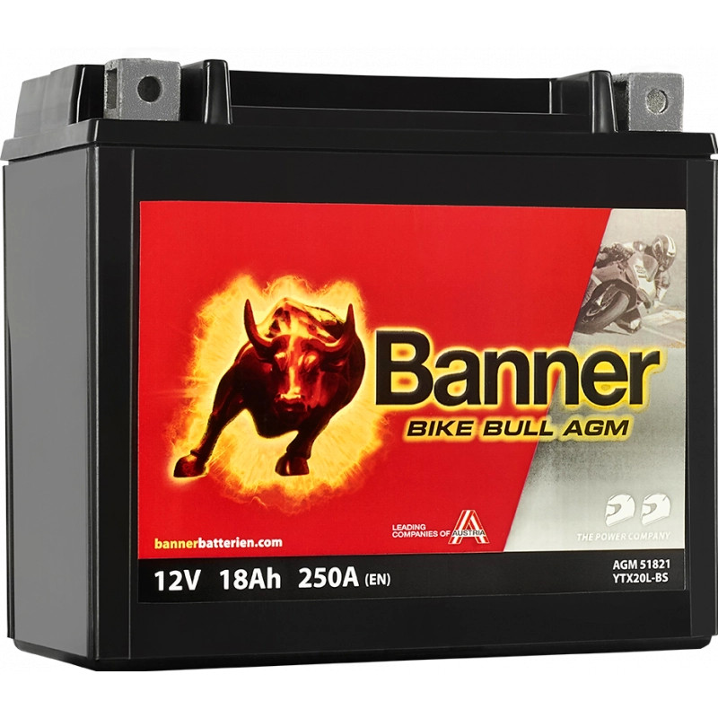 BikeBull AGM 18Ah 250A 175x87x155 +Dir