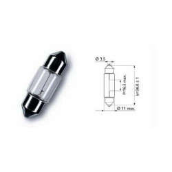 C5W Long Life 24V 5W 11x38...